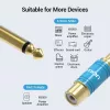 Heliadapter Vention VDD-C03 — 6,5 mm (isane) RCA-le (emane), kullatud kontaktidega, sinine