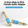 Heliadapter Vention VDD-C03 — 6,5 mm (isane) RCA-le (emane), kullatud kontaktidega, sinine