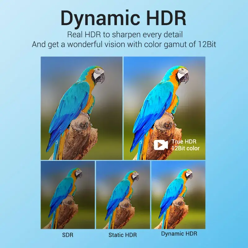 Vention 8K HDMI-kaabel 2 m must 48 Gbit/s HDMI 2.1