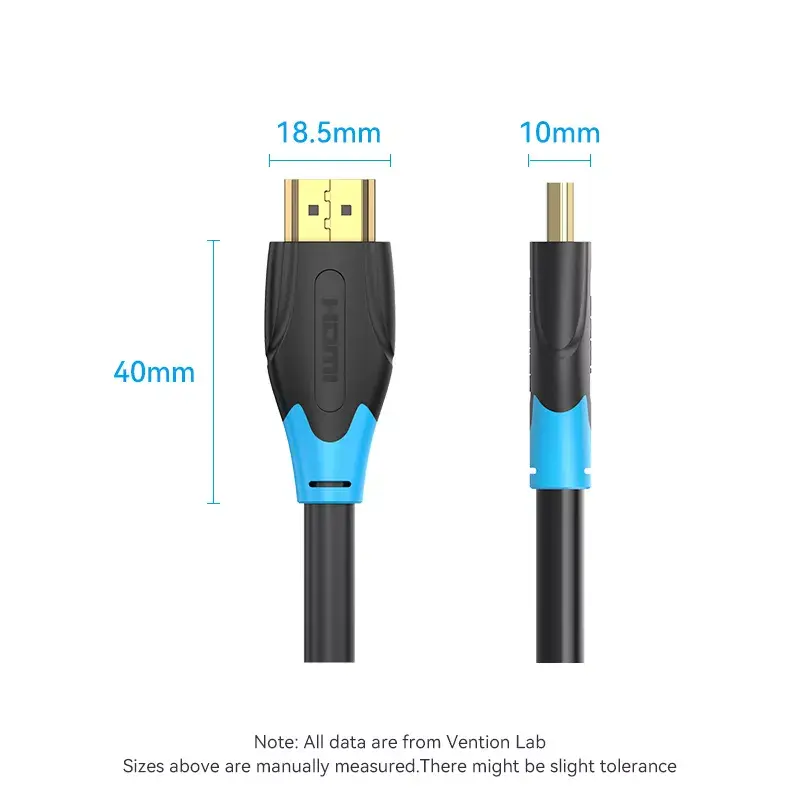 HDMI-kaabel Vention 1M Must 18 Gbit/s 2.0
