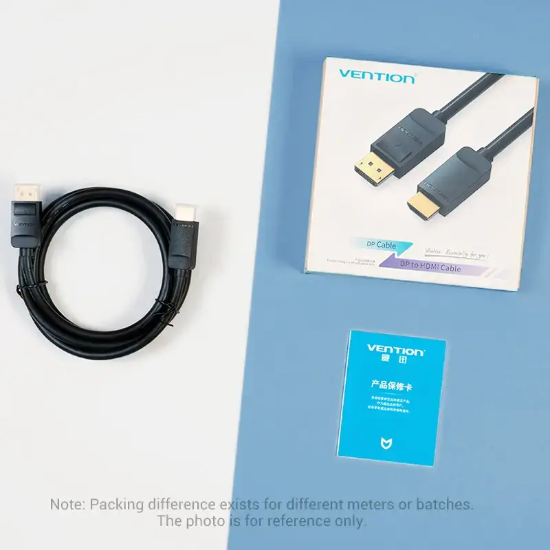 Vention DP HDMI kaablile 1,5 m must DisplayPort HDMI 1,5 m