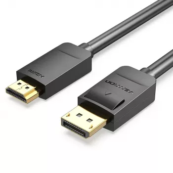 Vention DP HDMI kaablile 1,5 m must DisplayPort HDMI 1,5 m