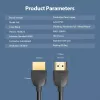 Vention Portable HDMI kaabel 1M Must 2.0 18 Gbit/s