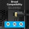 DisplayPort isane-isane kaabel Vention 1,5 m, 4K HD, must, 6 mm läbimõõt