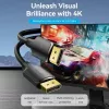 DisplayPort isane-isane kaabel Vention 1,5 m, 4K HD, must, 6 mm läbimõõt
