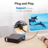 DisplayPort-DVI-kaabel Vention HAFBH — DisplayPort DVI-le, 1 m, must, 5,2 mm