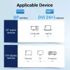 DisplayPort-DVI-kaabel Vention HAFBH — DisplayPort DVI-le, 1 m, must, 5,2 mm