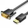 DisplayPort-DVI-kaabel Vention HAFBH — DisplayPort DVI-le, 1 m, must, 5,2 mm