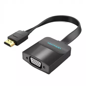 Vention lame HDMI-VGA muundur 0,15 m must VGA D-Sub HDMI A-tüüp