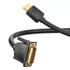 Vention HDMI-DVI-kaabel 1M Must HDMI tüüp A DVI-D