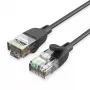 Võrguparanduskaabel Vention Cat.6A U/UTP 5 m, RJ-45–RJ-45, must