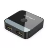 HDMI 2-pordiline kahesuunaline 4K-lüliti Vention AKOB0 — 3 HDMI-porti, 3840×2160@60Hz, ABS, Plug and Play