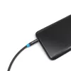 Audio pikenduskaabel Vention 3.5 mm 1.5 m, isane-pistikust emasesse, puuvillapõimikuga, must metalne viimistlus
