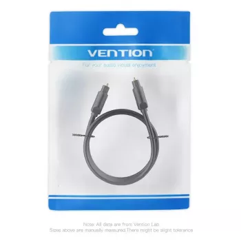 Optiline fiiberheli kaabel Vention 1M Must TOSLINK Isane - Isane