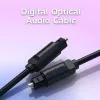 Optilise fiiberhelikaabli Vention 2M Must TOSLINK Isane-Isanele