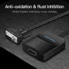 VGA-HDMI konverter Vention 0,15M Must VGA HDMI Mikro-USB Heli