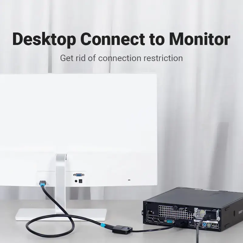 VGA-HDMI konverter Vention 0,15M Must VGA HDMI Mikro-USB Heli