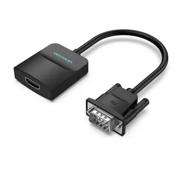 VGA-HDMI konverter Vention 0,15M Must VGA HDMI Mikro-USB Heli