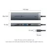 Dokkimisjaam Vention 9-in-1 USB-C TGVHB — RJ-45, HDMI 4K@60Hz, USB 3.2 Gen1, SD/MicroSD, 1x USB-C