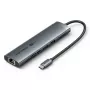 Dokkimisjaam Vention 9-in-1 USB-C TGVHB — RJ-45, HDMI 4K@60Hz, USB 3.2 Gen1, SD/MicroSD, 1x USB-C