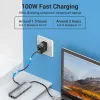 Dokkimisjaam Vention mitmeotstarbeline USB-C HDMI-le USB3.0x3 RJ45 SD TF TRRS 3,5 mm PD 0,15 m hall alumiiniumsulam