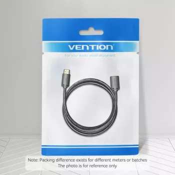 HDMI-kaabel Vention AHCBF 1 m, HDMI-A isane HDMI-A emasele, 18 Gbit/s, 4K, must