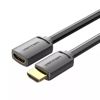 HDMI-kaabel Vention AHCBF 1 m, HDMI-A isane HDMI-A emasele, 18 Gbit/s, 4K, must