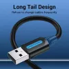 USB 2.0 A–A kaabel Vention 2 m, must PVC, USB A USB A-le, 0,48 Gbit/s