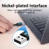 USB 2.0 A–A kaabel Vention 2 m, must PVC, USB A USB A-le, 0,48 Gbit/s