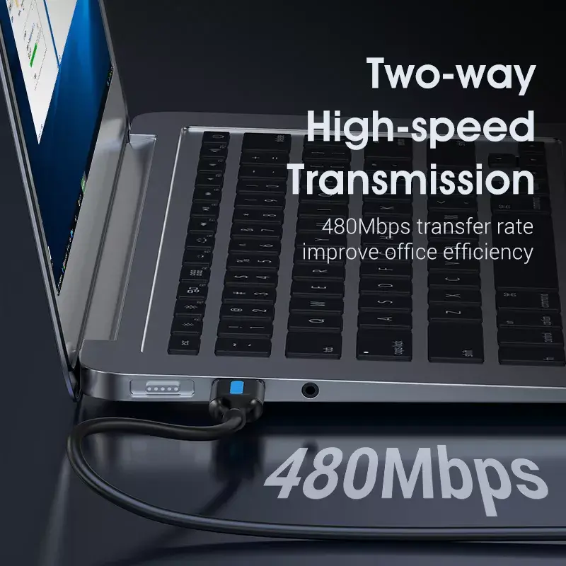 USB 2.0 A–A kaabel Vention 2 m, must PVC, USB A USB A-le, 0,48 Gbit/s