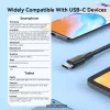Vention USB 2.0 A-isane C-isasele 3A kaabel 0,25M Must