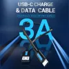 Vention USB 2.0 A-pistik USB C isasele 3A kaabel 0,5 m must