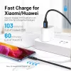 Vention USB 2.0 A-pistik USB C isasele 3A kaabel 0,5 m must