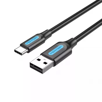 Vention USB 2.0 A-pistik USB C isasele 3A kaabel 0,5 m must