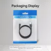 Vention USB 2.0 A-pistik C isasele 3A kaabel 0,5 m must