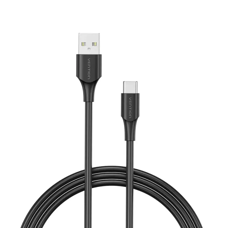 Vention USB 2.0 A-pistik C isasele 3A kaabel 0,5 m must
