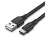 Vention USB 2.0 A-pistik C isasele 3A kaabel 0,5 m must