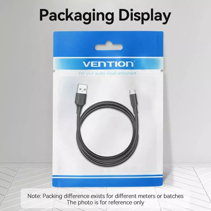Vention USB 2.0 A-pistik Micro-B isasele 2A kaabel 2 m must