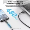 Vention USB 2.0 A-pistik Micro-B isasele 2A kaabel 2 m must