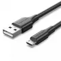 Vention USB 2.0 A-pistik Micro-B isasele 2A kaabel 2 m must