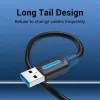 USB A–A kaabel Vention CONBD 0,5 m, USB 3.2 Gen 1 (5 Gbit/s), must
