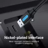 USB 3.0 A‑Isane–A‑Isane kaabel 1,5 m — Vention, USB 3.2 Gen 1, must PVC