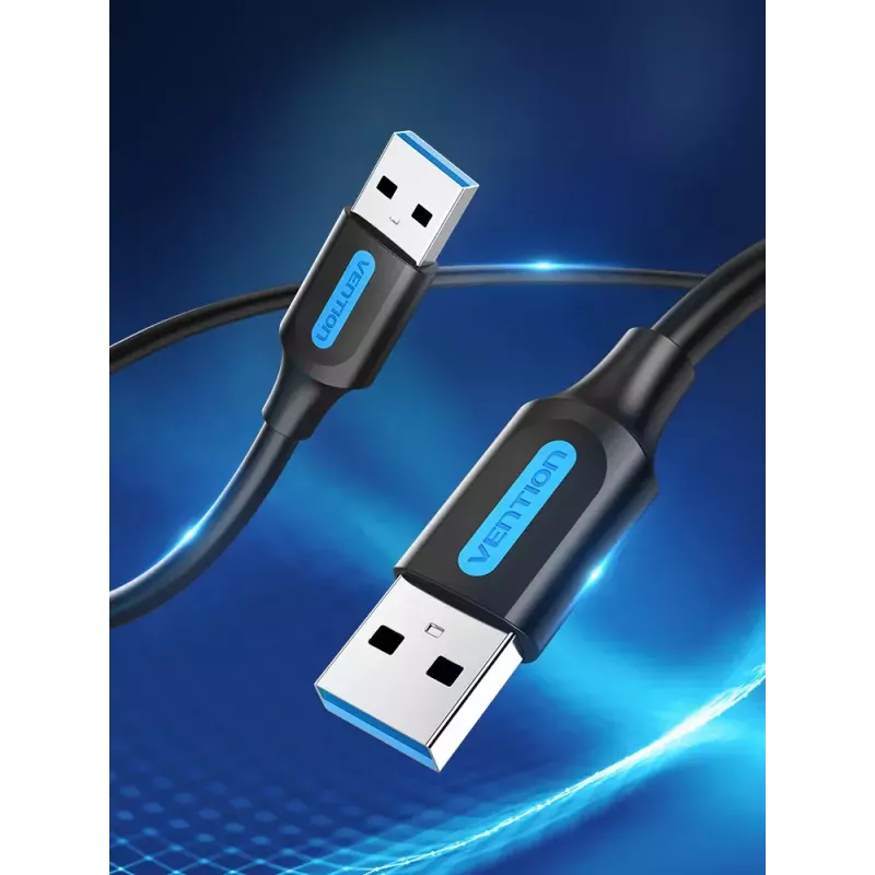 USB 3.0 A‑Isane–A‑Isane kaabel 1,5 m — Vention, USB 3.2 Gen 1, must PVC