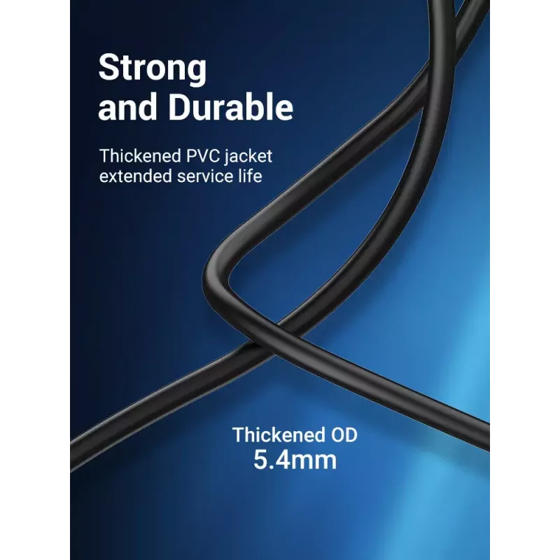 Vention USB 3.0 A–B kaabel 3 m — USB 3.2 Gen 1 (5 Gbit/s), must, nikkeldatud pistikud