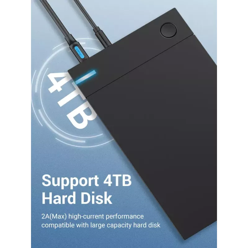 Vention USB 3.0 A–B kaabel 3 m — USB 3.2 Gen 1 (5 Gbit/s), must, nikkeldatud pistikud