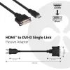 CLUB3D HDMI to DVI Single Link Passive Adapter 0.40 m HDMI DVI