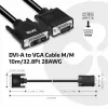 DVI-A to VGA kaabel M/M CLUB3D CAC-1243 3m 28 AWG must