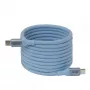 CLUB3D USB-C® Magnetic-Coil 240W PD3.1 Blue kaabel 2m / 6.56ft Fast Charging