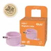 CLUB3D USB-C Magnetspiraal 240W Roosa Kaabel 2m USB 2.0