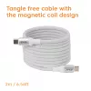 USB-C magnetpooliga kaabel Club 3D CAC-3032 — valge, magnetpooli disain laadimiseks ja andmeedastuseks